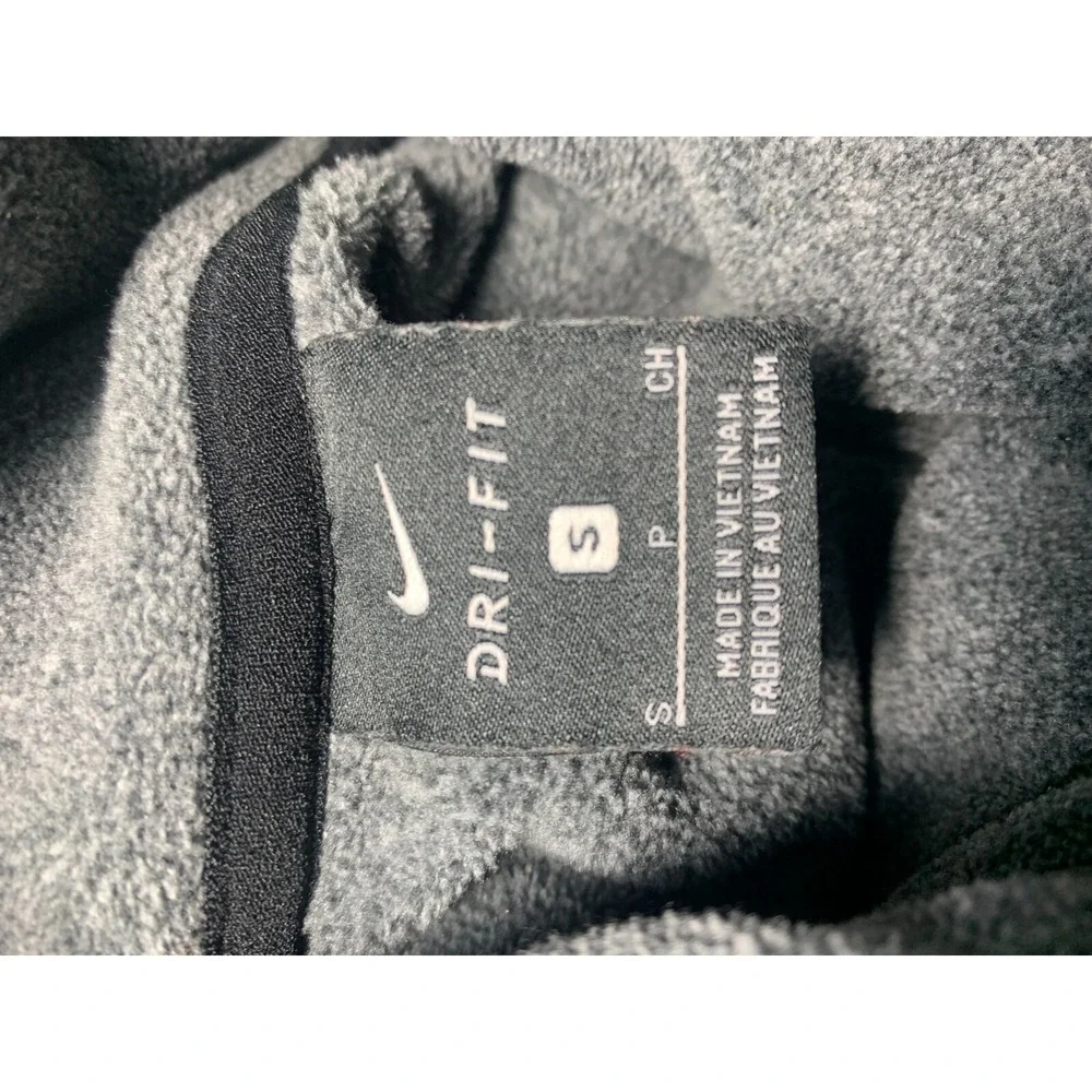 Nike Therma Dri-Fit Tunic Training Top Women's S Gray Pocket Fleece Long Sleeve